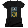 thumbnail image 1 of Trevco CBS2048B-JV-1 Star Trek & TNG Season 2 Episode 6 Juniors V-Neck Sheer Jersery with Cap Sleeve, Black - Small, 1 of 1