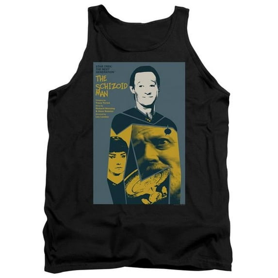 Trevco CBS2048B-TK-4 Star Trek & TNG Season 2 Episode 6 Adult Tank Top, Black - Extra Large