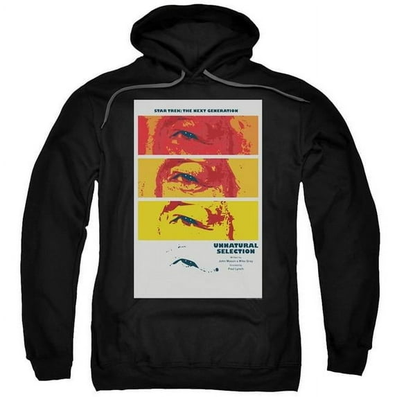 Trevco CBS2049B-AFTH-4 Star Trek & Tng Season 2 Episode 7 Adult Cotton & Polyster Pull-Over Hoodie, Black - Extra Large