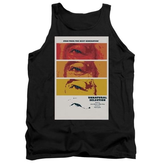 Trevco CBS2049B-TK-3 Star Trek & Tng Season 2 Episode 7 Adult Cotton Tank Top, Black - Large