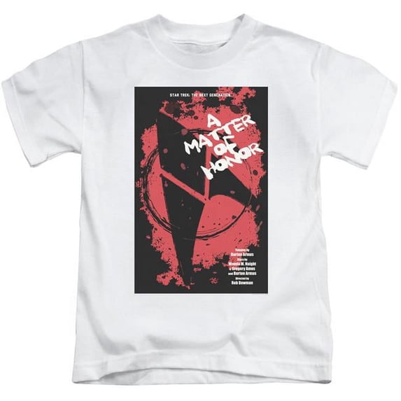 Trevco CBS2050-KT-3 Star Trek & TNG Season 2 Episode 8 Juvenile 18-1 Short Sleeve T-Shirt, White - Large - 7