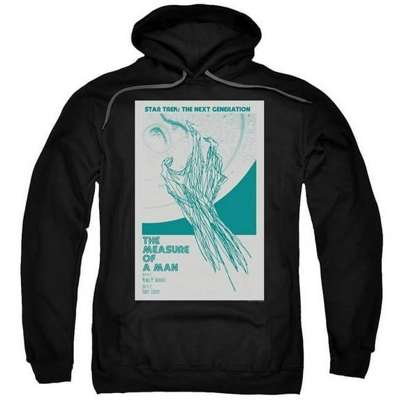 Trevco CBS2051B-AFTH-8 Star Trek & Tng Season 2 Episode 9 Adult Cotton & Polyster Pull-Over Hoodie, Black - 5X