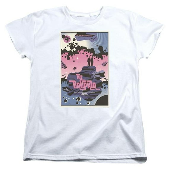 Trevco CBS2052-WT-5 Star Trek & TNG Season 2 Episode 10 Womens Short Sleeve T-Shirt, White - 2X
