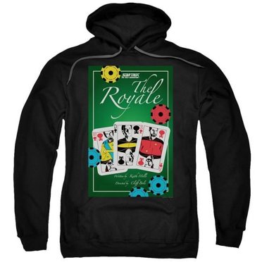 Trevco CBS2054B-AFTH-7 Star Trek & TNG Season 2 Episode 12 Adult Pull-Over Hoodie, Black - 4X