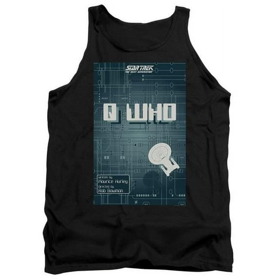 Trevco CBS2058B-TK-1 Star Trek & TNG Season 2 Episode 16 Adult Tank Top, Black - Small