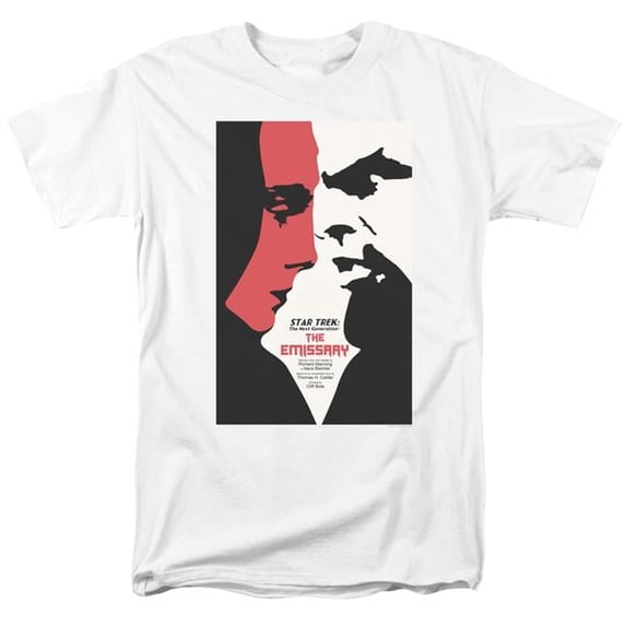 Trevco CBS2062-AT-4 Star Trek & TNG Season 2 Episode 20 Adult 18-1 Regular Fit Short Sleeve T-Shirt, White - Extra Large