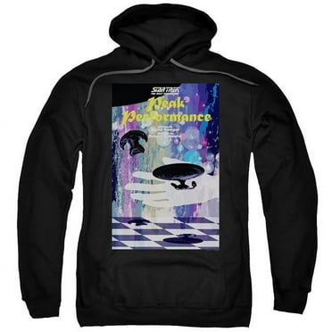 Trevco CBS2063B-AFTH-6 Star Trek & TNG Season 2 Episode 21 Adult Pull-Over Hoodie, Black - 3X