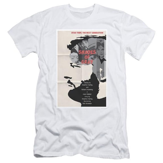 Trevco CBS2064-SF-4 Star Trek & TNG Season 2 Episode 22 Adult 30-1 Slim Fit Short Sleeve T-Shirt, White - Extra Large