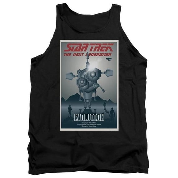 Trevco CBS2065B-TK-2 Star Trek & TNG Season 3 Episode 1 Adult Tank Top, Black - Medium