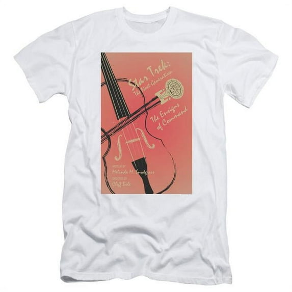 Trevco CBS2066-SF-4 Star Trek & TNG Season 3 Episode 2 Adult 30-1 Slim Fit Short Sleeve T-Shirt, White - Extra Large