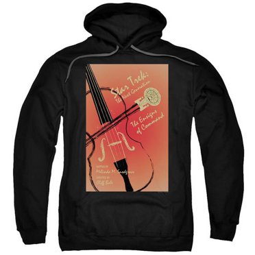 Trevco CBS2066B-AFTH-5 Star Trek & TNG Season 3 Episode 2 Adult Pull-Over Hoodie, Black - 2X