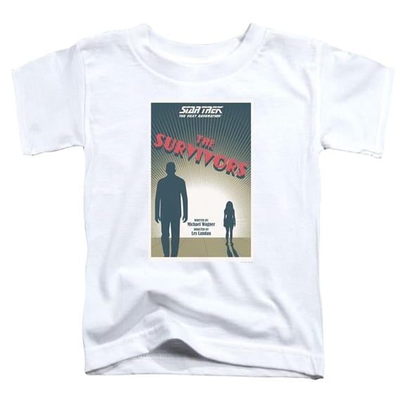 Trevco CBS2067-TT-2 Star Trek & TNG Season 3 Episode 3 Toddler Short Sleeve T-Shirt, White - Medium - 3 Toddler
