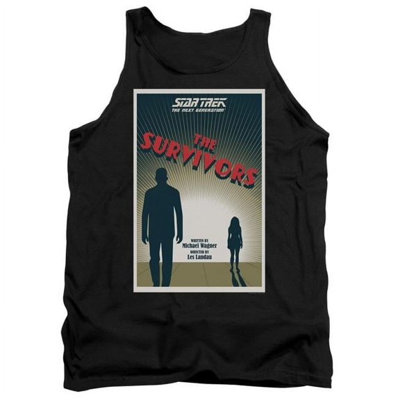 Trevco CBS2067B-TK-4 Star Trek & Tng Season 3 Episode 3 Adult Cotton Tank Top, Black - Extra Large