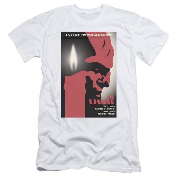 Trevco CBS2069-SF-2 Star Trek & Tng Season 3 Episode 5 Short Sleeve Adult Cotton 30-1 T-Shirt, White - Medium