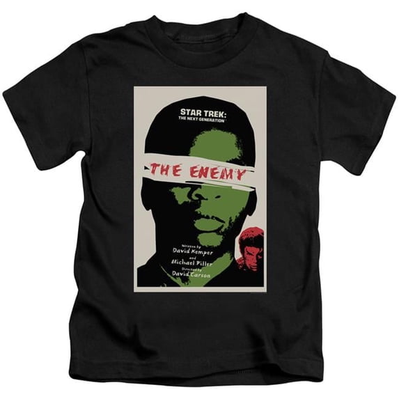 Trevco CBS2071B-KT-3 Star Trek & TNG Season 3 Episode 7 Juvenile 18-1 Short Sleeve T-Shirt, Black - Large - 7