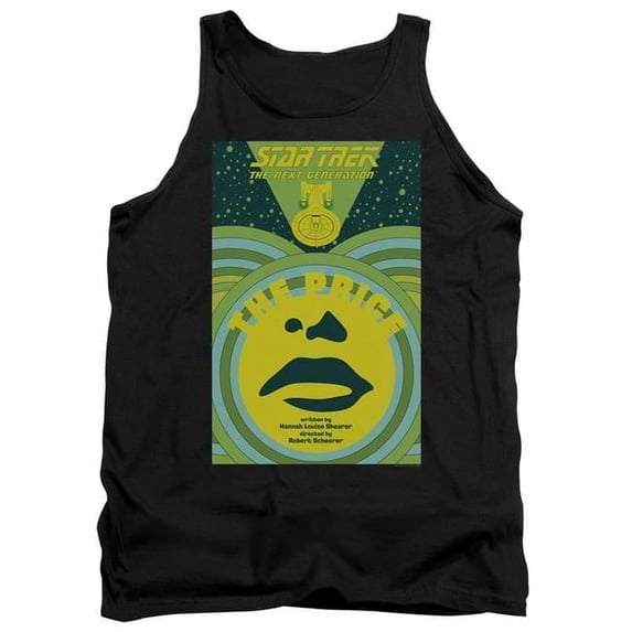 Trevco CBS2072B-TK-5 Star Trek & Tng Season 3 Episode 8 Adult Cotton Tank Top, Black - 2X
