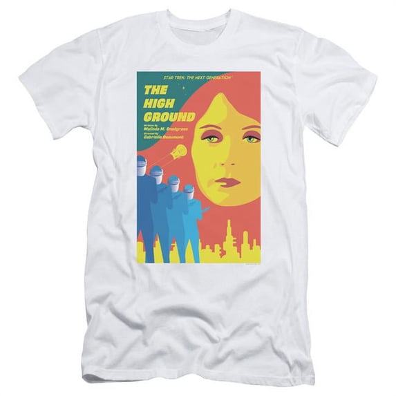 Trevco CBS2076-SF-2 Star Trek & TNG Season 3 Episode 12 Adult 30-1 Slim Fit Short Sleeve T-Shirt, White - Medium