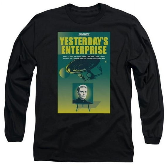 Trevco CBS2079B-AL-4 Star Trek & TNG Season 3 Episode 15 Adult 18-1 Long Sleeve T-Shirt, Black - Extra Large