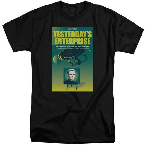 Trevco CBS2079B-ATT-6 Star Trek & Tng Season 3 Episode 15 Short Sleeve Adult Cotton Tall 18-1 T-Shirt, Black - 3X