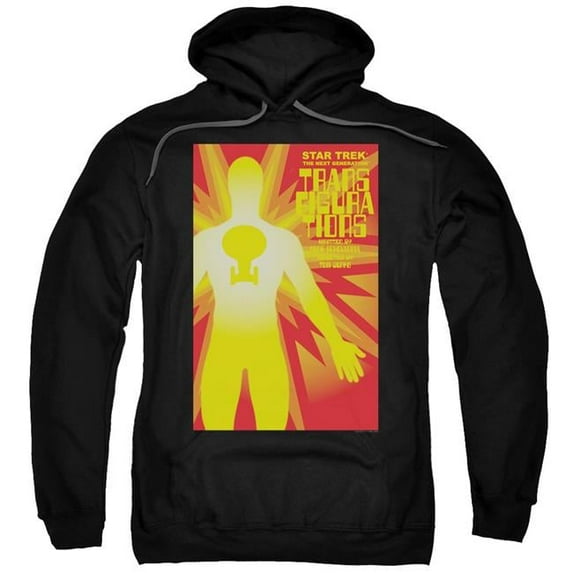 Trevco CBS2089B-AFTH-3 Star Trek & Tng Season 3 Episode 25 Adult Cotton & Polyster Pull-Over Hoodie, Black - Large