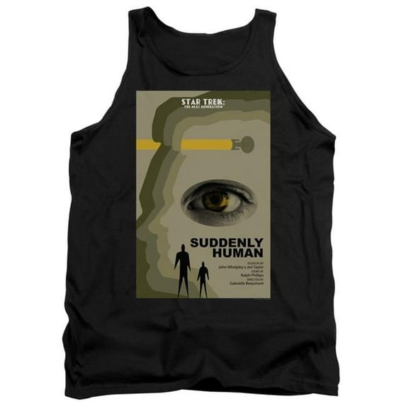 Trevco CBS2094B-TK-1 Star Trek & Tng Season 4 Episode 4 Adult Cotton Tank Top, Black - Small