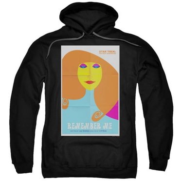 Trevco CBS2095B-AFTH-6 Star Trek & TNG Season 4 Episode 5 Adult Pull-Over Hoodie, Black - 3X