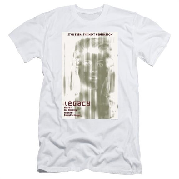 Trevco CBS2096-SF-4 Star Trek & TNG Season 4 Episode 6 Adult 30-1 Slim Fit Short Sleeve T-Shirt, White - Extra Large