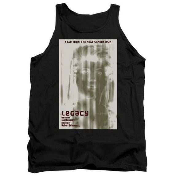 Trevco CBS2096B-TK-3 Star Trek & Tng Season 4 Episode 6 Adult Cotton Tank Top, Black - Large