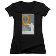 thumbnail image 1 of Trevco CBS2098B-JV-1 Star Trek & TNG Season 4 Episode 8 Juniors V-Neck Sheer Jersery with Cap Sleeve, Black - Small, 1 of 1