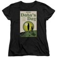 thumbnail image 1 of Trevco CBS2101B-WT-1 Star Trek & TNG Season 4 Episode 11 Womens Short Sleeve T-Shirt, Black - Small, 1 of 1