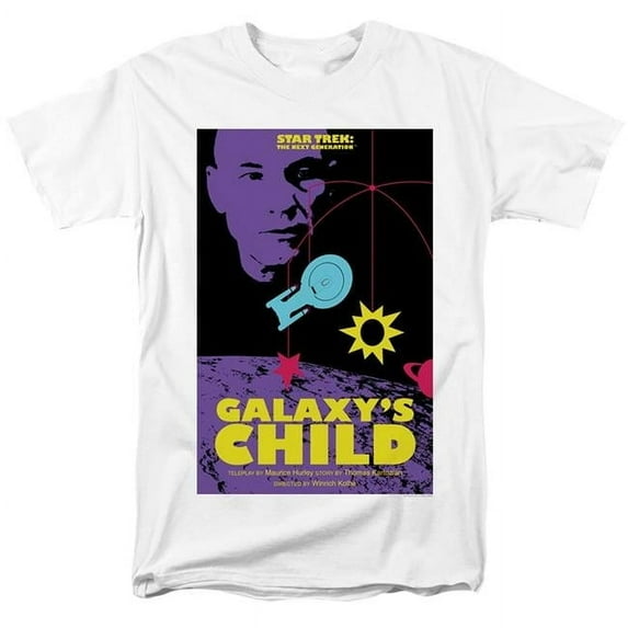 Trevco CBS2106-AT-6 Star Trek & TNG Season 4 Episode 16 Adult 18-1 Regular Fit Short Sleeve T-Shirt, White - 3X