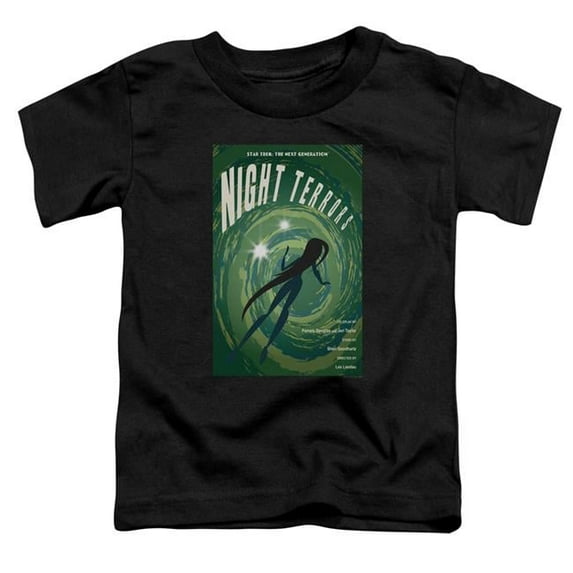 Trevco CBS2107B-TT-3 Star Trek & Tng Season 4 Episode 17 Short Sleeve Toddler Cotton T-Shirt, Black - Large - 4 Toddler