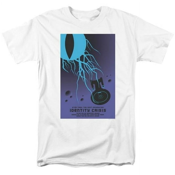 Trevco CBS2108-AT-1 Star Trek & Tng Season 4 Episode 18 Short Sleeve Adult Cotton 18-1 T-Shirt, White - Small
