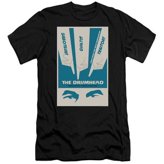 Trevco CBS2111B-PSF-2 Star Trek & Tng Season 4 Episode 21 Premium Canvas Adult Cotton Slim Fit 30-1 T-Shirt, Black - Medium