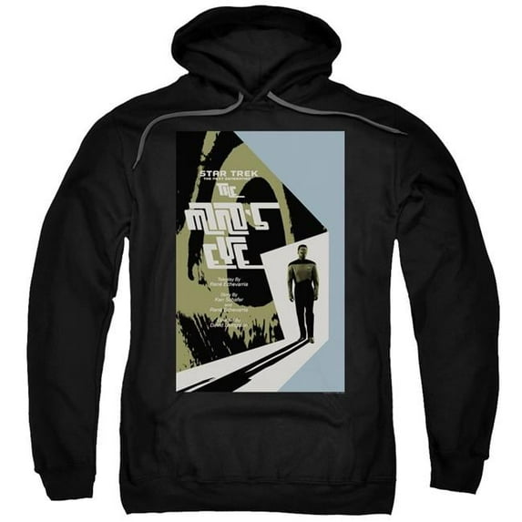 Trevco CBS2114B-AFTH-7 Star Trek & Tng Season 4 Episode 24 Adult Cotton & Polyster Pull-Over Hoodie, Black - 4X