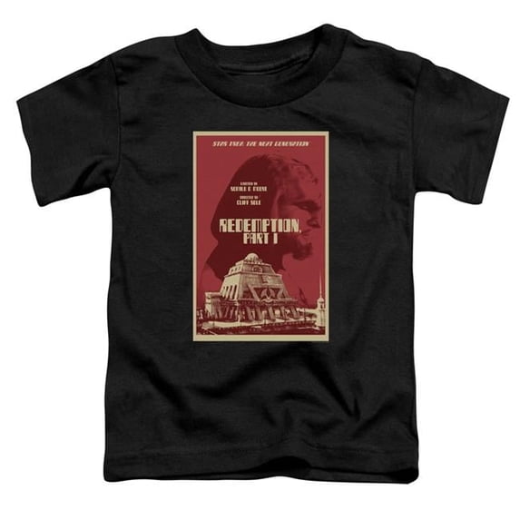 Trevco CBS2116B-TT-3 Star Trek & TNG Season 4 Episode 26 Toddler Short Sleeve T-Shirt, Black - Large - 4 Toddler