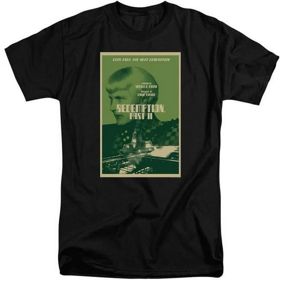Trevco CBS2117B-ATT-5 Star Trek & Tng Season 5 Episode 1 Short Sleeve Adult Cotton Tall 18-1 T-Shirt, Black - 2X