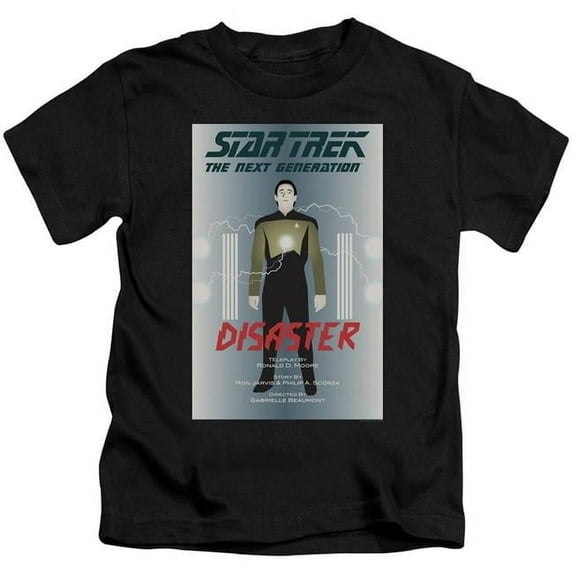 Trevco CBS2121B-KT-1 Star Trek & Tng Season 5 Episode 5 Short Sleeve Juvenile Cotton 18-1 T-Shirt, Black - Small - 4