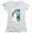 thumbnail image 1 of Trevco CBS2125-JV-1 Star Trek & TNG Season 5 Episode 9 Juniors V-Neck Sheer Jersery with Cap Sleeve, White - Small, 1 of 1