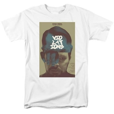 Trevco CBS2128-AT-8 Star Trek & Tng Season 5 Episode 12 Short Sleeve Adult Cotton 18-1 T-Shirt, White - 5X