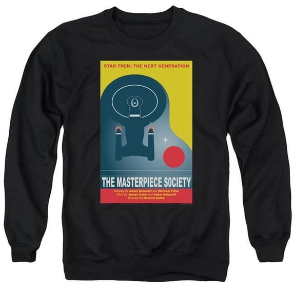 Trevco CBS2129B-AS-5 Star Trek & Tng Season 5 Episode 13 Adult Cotton & Polyster Crewneck Sweatshirt, Black - 2X
