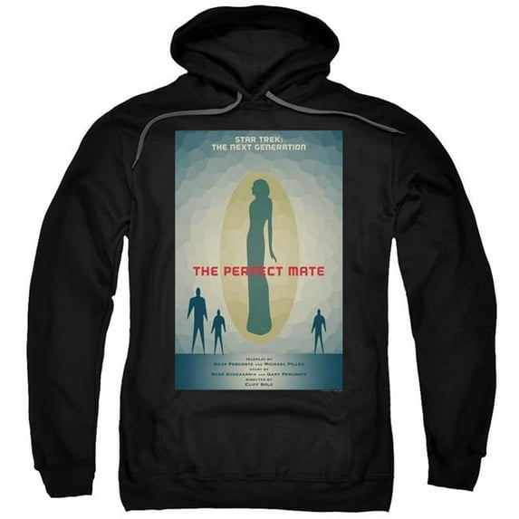 Trevco CBS2137B-AFTH-7 Star Trek & Tng Season 5 Episode 21 Adult Cotton & Polyster Pull-Over Hoodie, Black - 4X