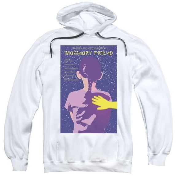 Trevco CBS2138-AFTH-6 Star Trek & Tng Season 5 Episode 22 Adult Cotton & Polyster Pull-Over Hoodie, White - 3X