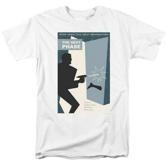 Trevco CBS2140-AT-6 Star Trek & TNG Season 5 Episode 24 Adult 18-1 Regular Fit Short Sleeve T-Shirt, White - 3X