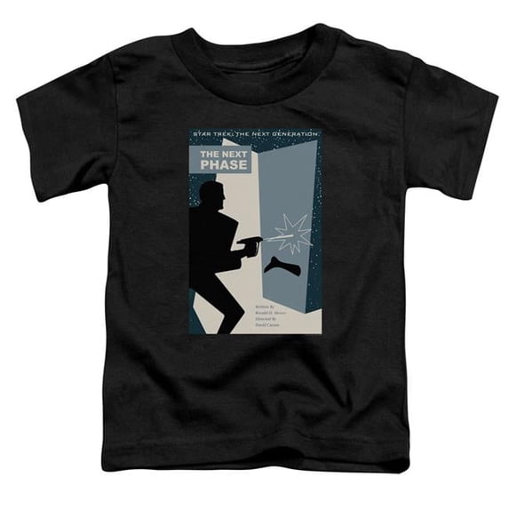 Trevco CBS2140B-TT-1 Star Trek & Tng Season 5 Episode 24 Short Sleeve Toddler Cotton T-Shirt, Black - Small - 2 Toddler
