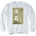 thumbnail image 1 of Trevco CBS2142-AS-1 Star Trek & Tng Season 5 Episode 26 Adult Cotton & Polyster Crewneck Sweatshirt, White - Small, 1 of 1