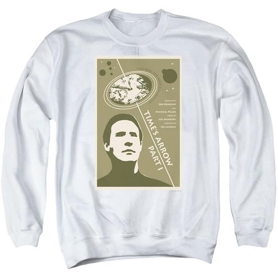 Trevco CBS2142-AS-5 Star Trek & Tng Season 5 Episode 26 Adult Cotton & Polyster Crewneck Sweatshirt, White - 2X