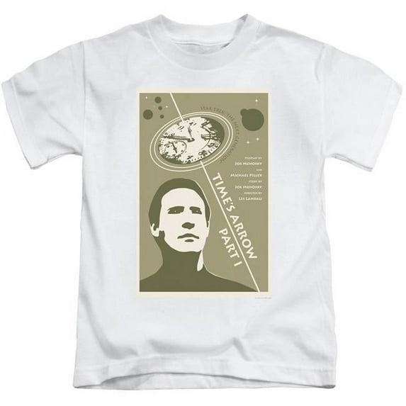 Trevco CBS2142-KT-1 Star Trek & Tng Season 5 Episode 26 Short Sleeve Juvenile Cotton 18-1 T-Shirt, White - Small - 4