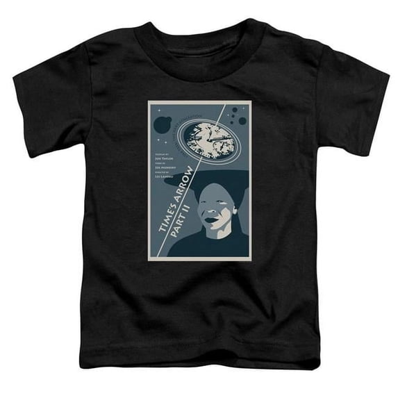 Trevco CBS2143B-TT-2 Star Trek & Tng Season 6 Episode 1 Short Sleeve Toddler Cotton T-Shirt, Black - Medium - 3 Toddler