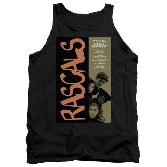 Trevco CBS2149B-TK-1 Star Trek & Tng Season 6 Episode 7 Adult Cotton Tank Top, Black - Small